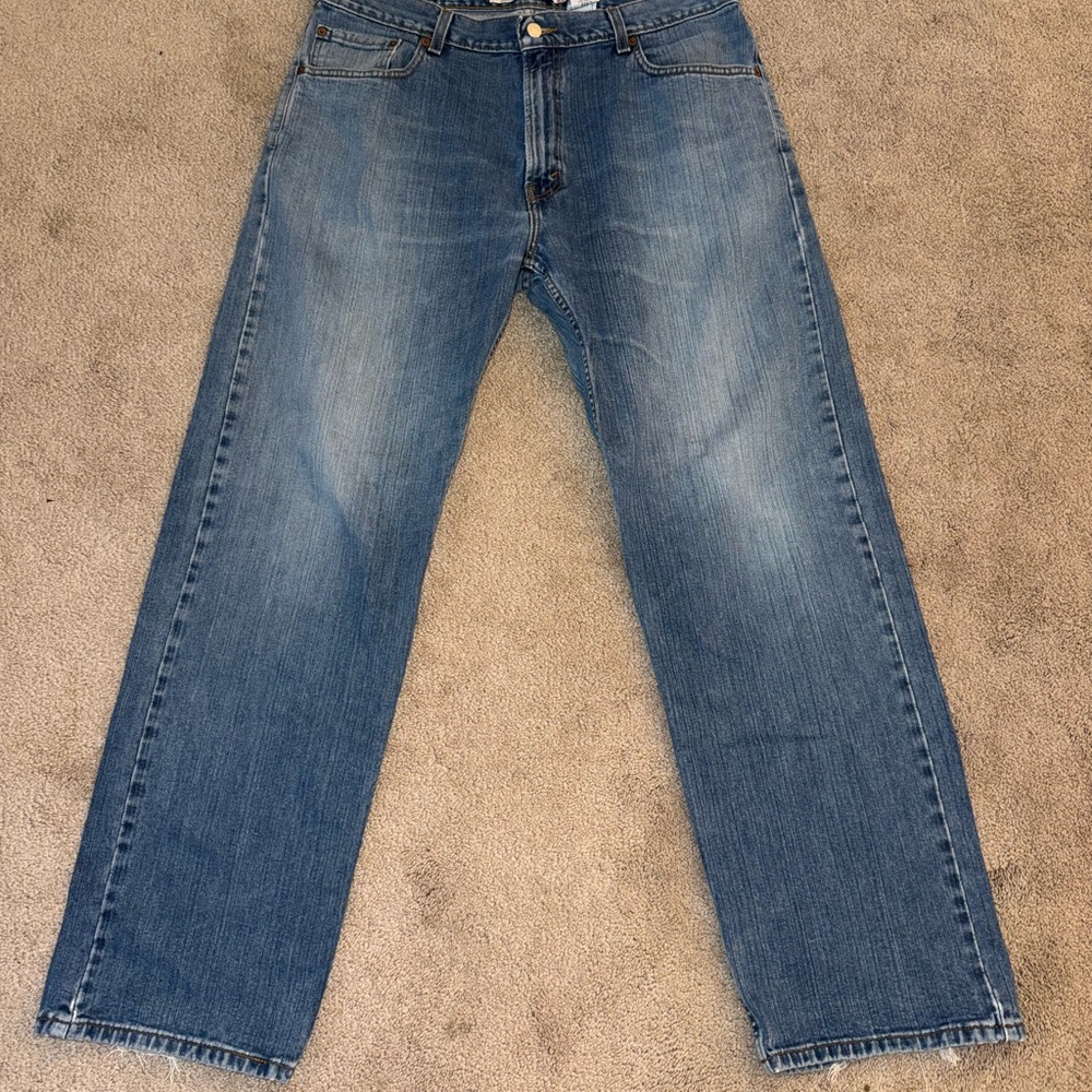 Vintage Levis 559 Jeans Mens 36x32 Blue Distressed Relaxed Straight Fit